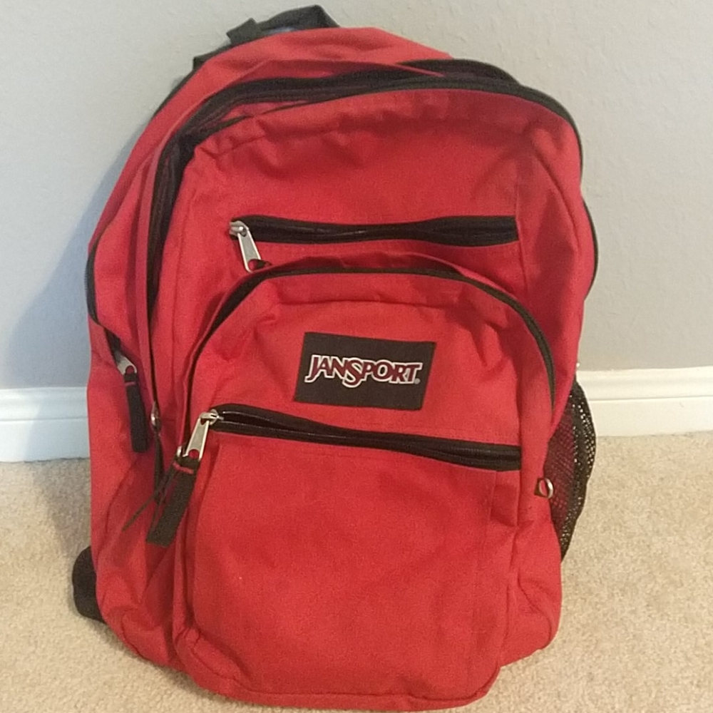 Jansport red backpack